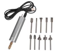 SEWACC Kit de Taladro Eléctrico de USB Recargable Mini Herramienta Rotativa Portátil para Bricolaje y Pulido Diseño Compacto y Fácil de Usar