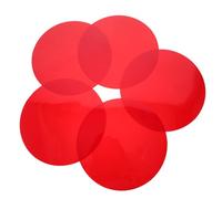 SEWACC Láminas Adhesivas para Filtros de Luz Cálida 15 CM Película Autoadhesiva Roja 5 Piezas para Iluminación Decorativa Iluminación de Paisajes y Ambientación en Fiestas y Hogar