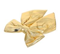 SEWACC Lazo Dorado para Árbol de Navidad de Tela, Decoración Navideña Multiuso Acabado Fino, Adecuado para Fiestas y Porches, Tamaño 26x19cm
