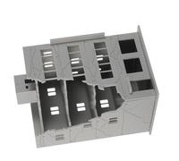 SEWACC Maqueta de Edificio Dañado Miniatura Modelo Realista de Ruinas Arquitectónicas para Micro Paisajes y Proyectos de Maquetismo Edificio Pequeño Destrozado para Escenarios Históricos