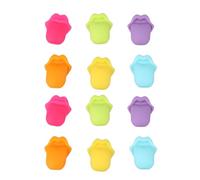 SEWACC Marcadores de Silicona Pack de 12 Piezas en 2 Juegos Diseño de Labios Rojos Identificación Rápida y Única para Copas de Vino para Fiestas y Actividades de Empresa