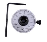 SEWACC Medidor Ángulo Torsión Ajustable con Dial Transparente Resistente Acero Vanadio Herramienta Precisión para Medición Torque y Rotación Automóviles