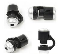 SEWACC Microscopio Lupa y Zoom 30x para Teléfono Móvil Clip Negro, Luz LED Integrada, Portátil, Adecuado para Joyería, Monedas y Manualidades, Uso en Interiores y Exteriores