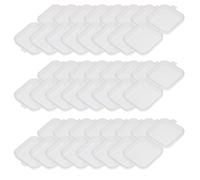 SEWACC Mini Caja de Almacenamiento Transparente Tapa 35X35X2 CM Pack de 120 Unidades Organizador Compacto para Joyas Pastillas y Accesorios Pequeños Uso en Hogar y Viaje