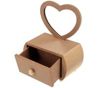 SEWACC Mini Cómoda Tocador, Cómoda Pequeña de Madera Marrón, Bien Pulida y Fácil de Decorar, para Proyectos DIY de Decoración y Aula, Estudiantes y Profesores