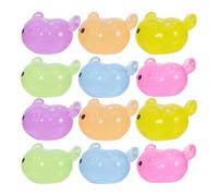SEWACC Mini Figuras de Animales Marinos de Resina Luminosa para Decoración del Hogar y Oficina, Diseño en Miniatura 18 Piezas de Criaturas Marinas Pequeñas