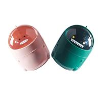 SEWACC Mini Papelera de Escritorio Tapa Abatible Diseño Dinosaurio Plástico Resistente Tamaño Compacto para Oficina y Hogar Set 2 Unidades Verde y Rosa Papelera Bonita y Funcional