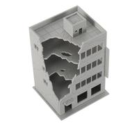 SEWACC Modelo de Edificio dañado por la Batalla Modelo de construcción arquitectónica Edificio abandonado ferrocarril Paisaje Ciudad ruina casa dañada en ruinas Grey