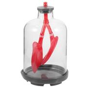 SEWACC Modelo de Respiración Pulmonar Educativo Diafragma Móvil para Enseñanza Científica Material Didáctico Anatómico Fisiológico para Aula Demostración del Funcionamiento Pulmonar