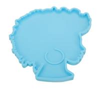 SEWACC Molde de Silicona para Posavasos Diy con Diseño de Chica Molde Flexible y Duradero para Resina para Manualidades y Regalos Personalizados Casa y Oficina