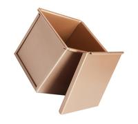 SEWACC Molde para Hornear Pan con Tapa Hermética Antiadherente sin Patrón Tamaño 100X100 CM Bandeja para Tostadas Apto para Horno Adecuado para Pan Casero y Repostería