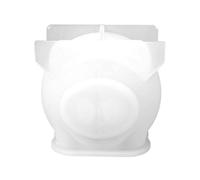 SEWACC Moldes de fundición epoxi de resina de cristal de cerdo 3D, molde en forma de cerdo, antiadherente, péndulo de resina animal manual para decoración del hogar