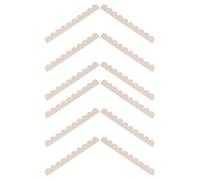 SEWACC Molduras de Madera Festoneadas sin Terminar 12 Piezas 40 CM X 4 CM X 25 MM para Manualidades DIY Decoración de Puertas Estantes Gabinetes y Paredes