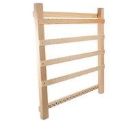 SEWACC Organizador de Joyería de Pared Grande de Madera Maciza Soporte Colgante para Pendientes Pulseras y Collares Exhibidor Multiuso para Dormitorio y Baño Almacenamiento Práctico