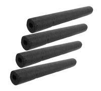 SEWACC Pack de 4 tubos de espuma EPE para barandilla de piscina negra, diseño en espiral con superficie antideslizante, protección térmica y solar para escaleras exteriores, uso