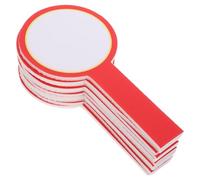 SEWACC Paleta de Votación Portátil 10 Unidades, Tablero de Mano Borrable 10x20 Cm, Pizarra de Mano Roja para Puntuación y Eventos, Tablero de Carteles Práctico y Flexible