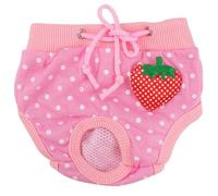 SEWACC Pantalones Sanitarios Varios Estilos para Mascotas de Algodón Rosa, Pañales para Perros Hembras Buena Permeabilidad y Protección Talla L para Alfombras para Perros de 4.5-8kg