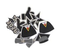 SEWACC Parches Termoadhesivos Bordados de Graduación 2026 12 Unidades Diseño de Diploma y Estrella para Chaquetas Mochilas y Ropa DIY Fáciles de Planchar y Coser Accesorios