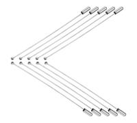 SEWACC Pasadores de Acero Inoxidable de 90 MM, 10 Piezas, Tope Cilíndrico para Manualidades, Arreglos de Boda y Uso Diario