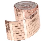 SEWACC Pegatinas Azulejos Mosaico Autoadhesivos Espejos Adhesivos Pared Mini Cuadrados de Vidrio para Decoración Hogar Cocina Baño Oficina