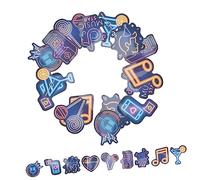 SEWACC Pegatinas de Neón para Portátiles y Skate 50 Unidades Adultas Estilo Graffiti Decoración Resistente para Maletas y Snowboard Coloridas Variadas para Uso en Superficies Lisas