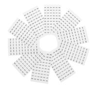 SEWACC Pegatinas Numéricas Autoadhesivas Transparentes para Organización de Inventario, Etiquetas Números 001-120, Tamaño 8 Mm, 10 Hojas para Botellas de Esmalte de Uñas en Salones y Uso