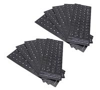 SEWACC Pegatinas para Teclado Español 10piezas Accesorios para Ordenador Protección Duradera y Práctica Compatible Teclados de Pc y Portátiles Diseño PVC Negro Letras Blancas