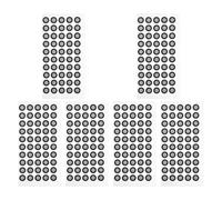 SEWACC Pegatinas Reflectantes para Escaneo 3D Marcadores de Referencia Redondos 015 MM de Grosor Diámetro 10 MM 6 Láminas Puntos de Escáner Precisos para Arquitectura E Ingeniería