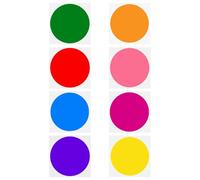 SEWACC Pegatinas Suelo del Aula Autoadhesivas, Set de 8 Colores Brillantes, Pegatinas Circulares de Posicionamiento para Primaria, Marcadores de Piso para Actividades Infantiles