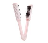 SEWACC Peine Alisador Forma de V Plegable para Cabello Liso y Rizado Cepillo Portátil Anti-Frizz Cerdas Herramienta Dos Uno para Peinar y Moldear Adecuado para Viajes