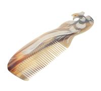 SEWACC Peine Artesanal de Cuerno de Buey Natural Peine para Cabello y Masaje Femenino Tamaño Mediano Color Natural Aleatorio Multiusos para Cuidado Profesional Color Aleatorio