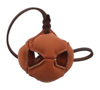 SEWACC Pelota para Morder Perros Entrenar Resistente Mordeduras Color Marrón Oscuro Tamaño para Cachorros y Perros Pequeños Juguete Interactivo para Entrenamiento y Diversión en Casa