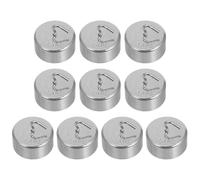 SEWACC Pesas de Calibración Metálicas de 50g Compatibles y Versátiles Juego de 10 Percha, de Hierro Cromado para Laboratorios E Industrias