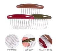 SEWACC Pinzas Cabello Acrílicas Antideslizantes 3 Piezas Colores Surtidos para Mujeres y Niñas Peines Laterales para Peinados Sencillos Fiestas y Uso Diario