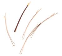 SEWACC Pinzas Cabello Marrones de de Pato para Mujer Metálicas Lubricación por Goteo Antideslizantes Tamaño Grande Set de 5 Unidades Ideales para Peinados Recogidos y Uso Diario