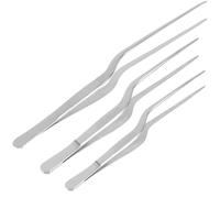 SEWACC Pinzas de Cocina de Acero Inoxidable 14Cm 16Cm y 20Cm para Espinas de Pescado Barbacoa y Preparación Culinaria Juego 3 Piezas Utensilios Versátiles para Restaurante y Hogar
