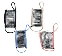 SEWACC Pinzas de Garra de Plátano Pelo Mujer, 4 Piezas Negras de Hierro, Herramienta Portátil para Peinado y Accesorios de Moda para Chicas