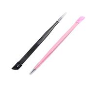 SEWACC Pinzas para Manicura de Doble Punta 2 Piezas Herramienta para Aplicar Calcomanías de Uñas DIY Compacta y Resistente Adecuado para Decoración y Manicura Profesional