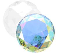 SEWACC Pisapapeles de Cristal de Vidrio Transparente y Acrílico Iridiscente 80mm, 2 Piezas para Accesorios Fotográficos, Decoración de Uñas y Escaparatismo, Joyas Falsas Multifacéticas