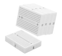 SEWACC Placa de Circuito para Soldar 5 Piezas Mini Pcb Blanca, Tablero de Práctica Electrónica Portátil, Kit para Experimentos y Aprendizaje de Soldadura Electrónica