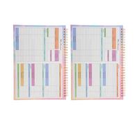 SEWACC Planificador Financiero B5 2 Unidades Libro de Contabilidad Seguimiento de Gastos Organizador de Presupuesto Diario y Semanal para Gestión de Caja Chica y Control de Finanzas