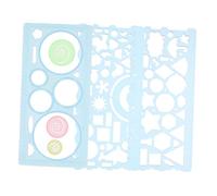 SEWACC Plantillas de Dibujo Geométrico de Regla Multifuncional para Artistas y Estudiantes Conjunto de Resistente y Portátil para Diseño y Medición Precisa