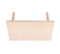SEWACC Plataforma de Madera Maciza para Hámster Accesorio Resistente para Jaula de Pequeños Roedores Segundo Piso Estable para Ejercicio y Seguro