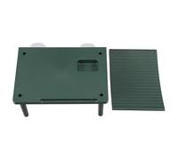 SEWACC Plataforma para Tomar el Sol para Tortugas Acuáticas Verde Rampa de Escalada Integrada Isla Flotante Espaciosa para Acuario Decoración Resistente y Multifuncional para Reptiles