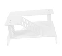 SEWACC Plataforma Tortuga Plástico Transparente Terraza Flotante Reptil Anfibio Descanso Escalada Acuario Decoración