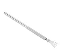 SEWACC Pluma para Dibujo de Uñas de 7 Puntas Flexibles con Mango de Acero Inoxidable Herramienta Multifunción para Líneas Finas Rayas y Diseños de Telaraña Nail Art Profesional y