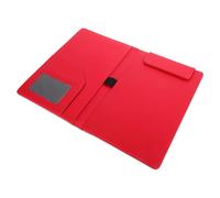 SEWACC Portapapeles Magnético Pequeño A5 Rojo para Menú y Facturas, Carpeta Ligera de Material Duro para Oficina y Catering, Organizador Portátil de Papeles y Notas