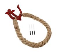 SEWACC Portarrollos De Papel Higiénico y Estante De Almacenamiento De Pared Diseño Ancla Náutico, Soporte Colgante Rojo para Baño, Organizador Práctico para Rollos y Toallas, Montaje Sencillo