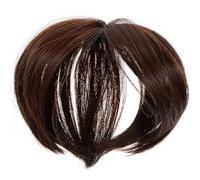 SEWACC Postizo para Cabello Fino Mujer, Topper Sintético 15 Cm Largo, Color Marrón Claro, Fibra Química Ligera E Invisible, Extensiones para Cubrir Canas y Aumentar Volumen, Uso Diario