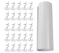SEWACC Protector Antiarañazos para Sofá con Cinta Adhesiva Doble Cara de PVC Blanco, 6 Unidades, Adecuado para Muebles y Gatos, Evita Daños y Arañazos Hogar